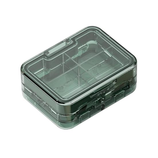 Multi-purpose Pill Cutter with Storage Compartment Double Layers Pill Splitter