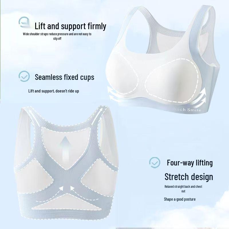 Teen Girls' Seamless Bandeau Bra for Junior High Students