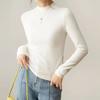 Fashion U-neck Pure Cotton Bottom T-shirt Women Tops Long Sleeve Loose Slim Womens T Shirt Autumn Solid Lady Casual Tees 30530