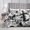 Kageyama Haikyuu Blankets Fleece Japanese Anime Warm Throw Blankets for Airplane Travel Bedroom Quilt