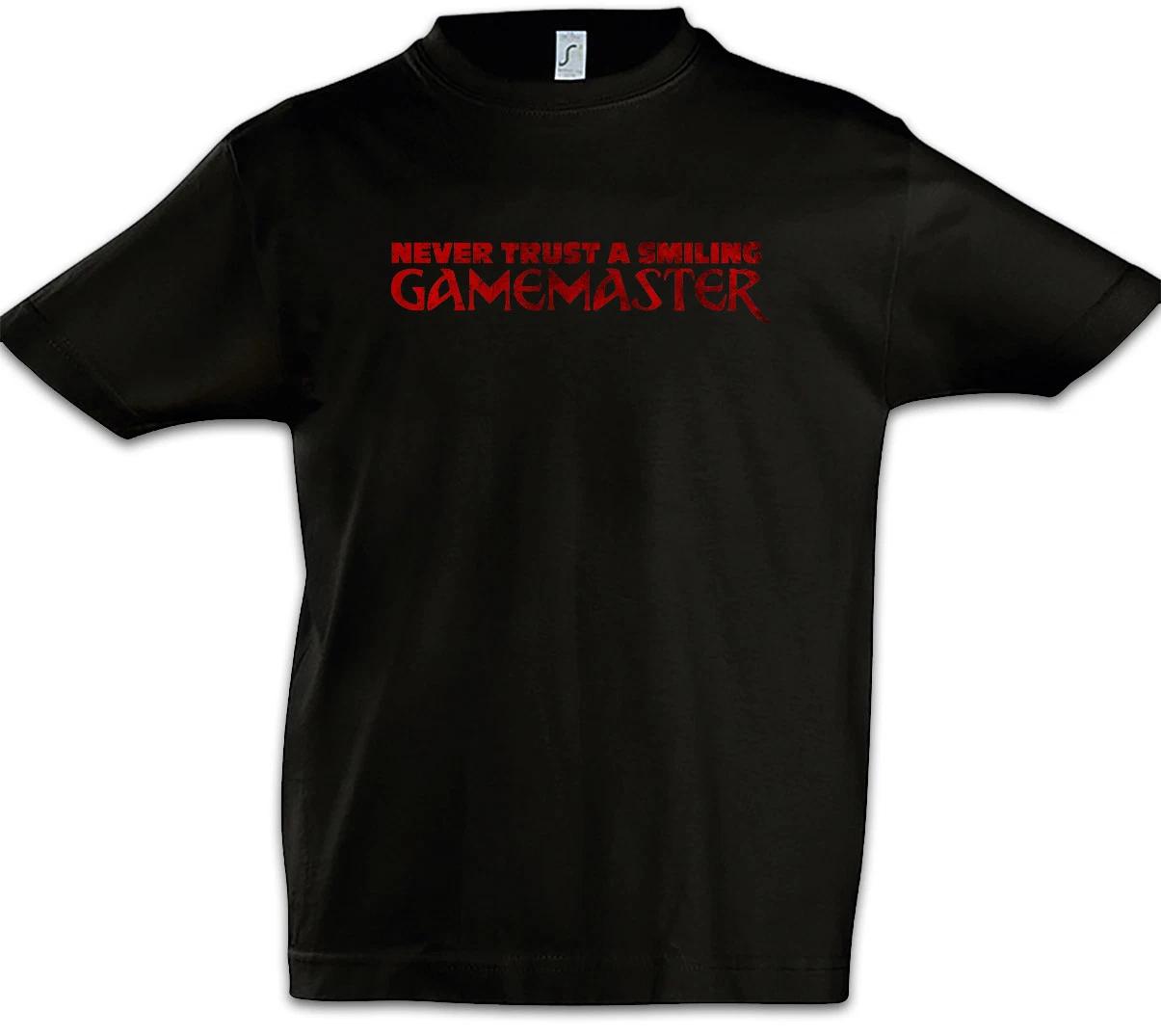 Never Trust A Smiling Gamemaster Kids Boys kids boys T-Shirt Pen & Paper Fun Geek Nerd RPG 100