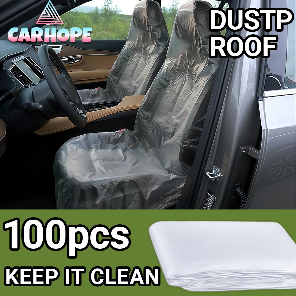 Seat Covers, Car Disposable Universal Plastic Seat Covers for Airplane Seats, Salon Chairs, Restaurant Seats, Bus Seats