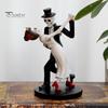 Compact Gothic Table Decor Day of The Dead Dancing Skeleton Couple Figurine, Halloween Wedding Decorative Resin Figurine for Party Lover Statue,