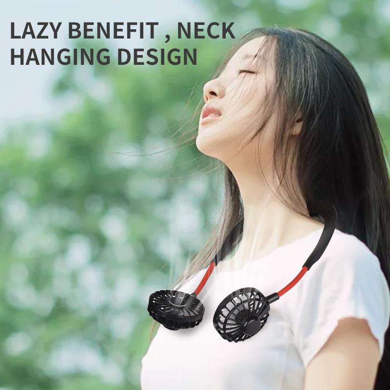 New Arrival Wearable Neck Fan for Outdoor Rechargeable Mini Usb Portable Cooling Fan