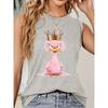 PLUS SIZE Printed Summer Women's Loose and Personalized Dream Catcher Mesh Printed Vest Top T-shirt Comfortable Sleeveless