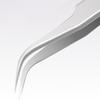 Anti-static Precision Tweezers Anti-deformation Pointed Curved Tip Stainless Steel High Hardness Eyebrow Tweezers Repair