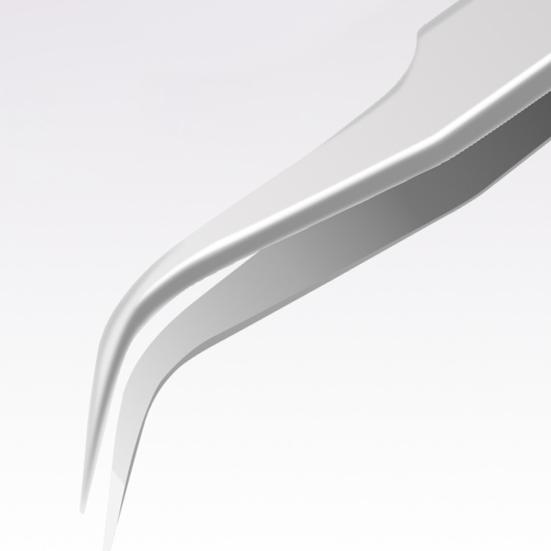 Anti-static Precision Tweezers Anti-deformation Pointed Curved Tip Stainless Steel High Hardness Eyebrow Tweezers Repair