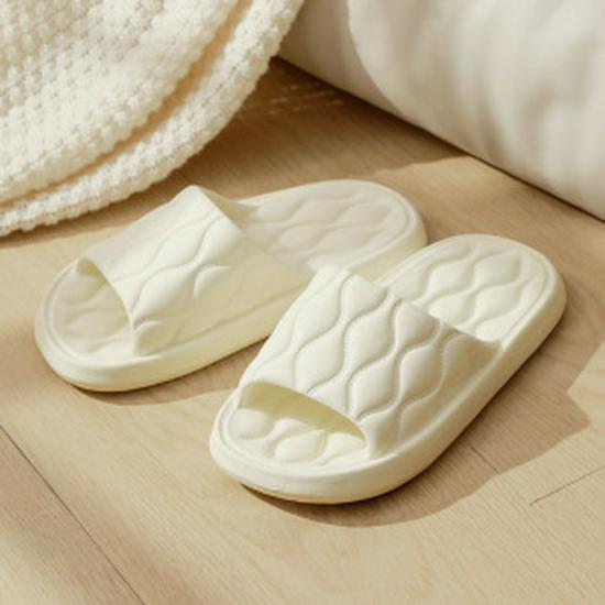 Damen Hausschuhe mit dicker Sohle, rutschfestes EVA - Kacka-Design, Luftpolsterkomfort für Paare, Sommer-Indoor-Nutzung.