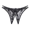 Vintage Embroidered Open Crotch Panties Ladies Sexy Lingerie Erotic Open Crotch Panties
