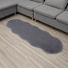 Plush Soft Fur Carpet Imitation Rabbit Hair Bedside Anti -Skid Mat White Bedroom Floor Decor Living Room Sofa Area Irregular Rugs 