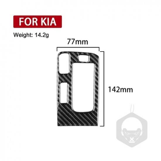 For Kia Stinger 2018-2023 Real Carbon Fiber Center Console Gear Shift Panel Trim