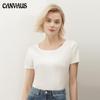 Summer New T-Shirt Women'S Mercerized Cotton Ins Short-Sleeved Round Neck T-Shirt Women