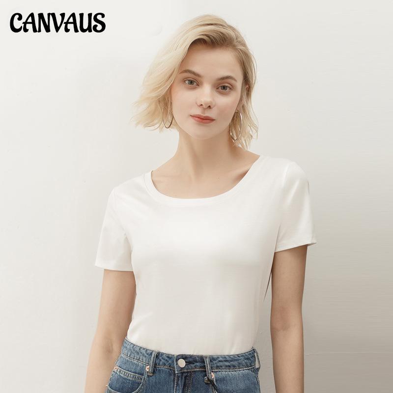 Summer New T-Shirt Women'S Mercerized Cotton Ins Short-Sleeved Round Neck T-Shirt Women