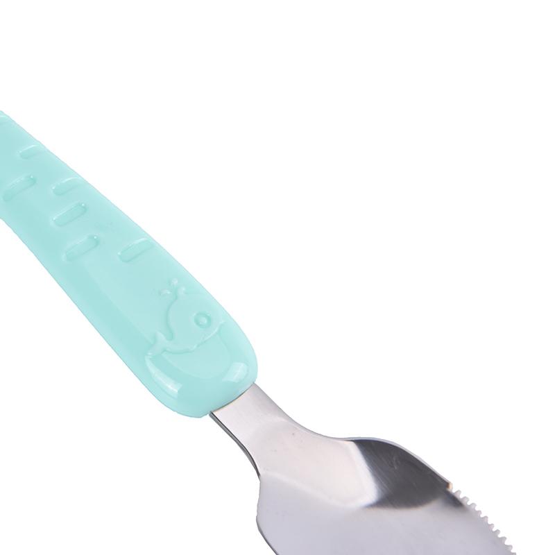 1Pc Double Head Baby Feeding Spoon Scraping Pure Spoon Baby Fruit Scraper