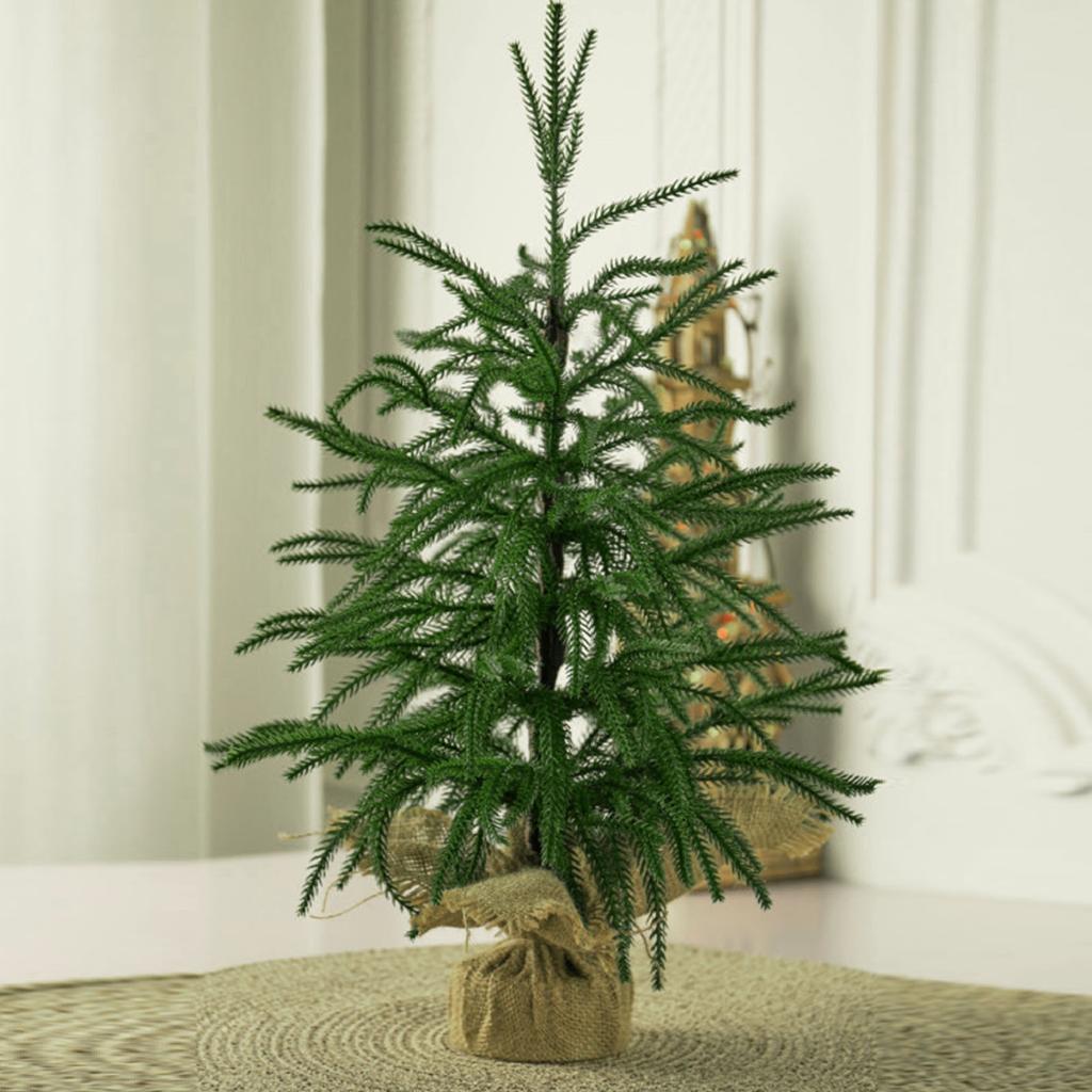Christmas Decoration Artificial Xmas Tree Mini Xmas Pine Tree Tabletop Centerpiece for Home Holiday Indoor Dining Table Decor