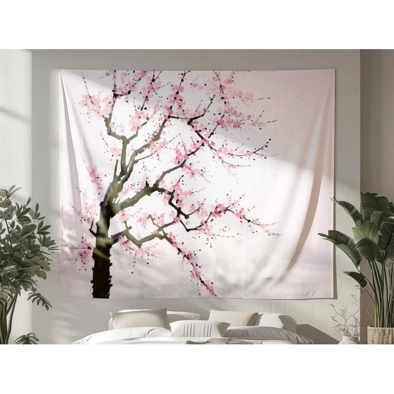 Zen-inspired Spring tapestry 75x100