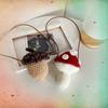Cute Mini Handwoven Children's Bag With Stylish Mushroom Design For Girls