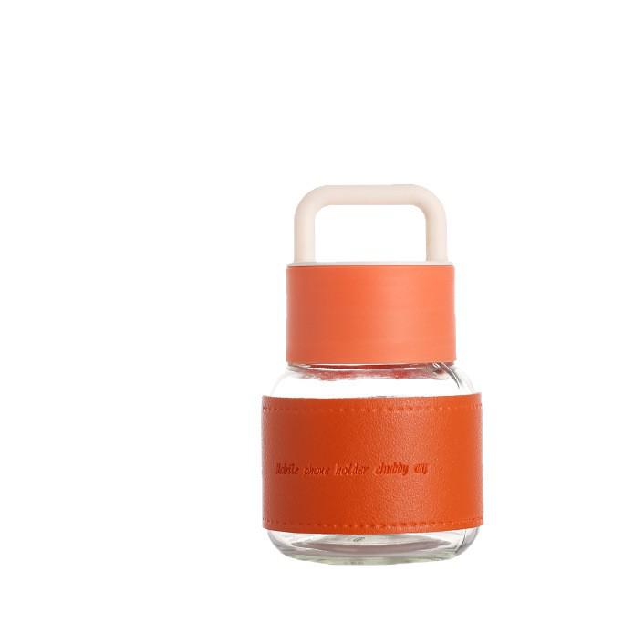 Girls' Portable Mini Glass Water Cup - Trendy and Simple Gift-Ready Design