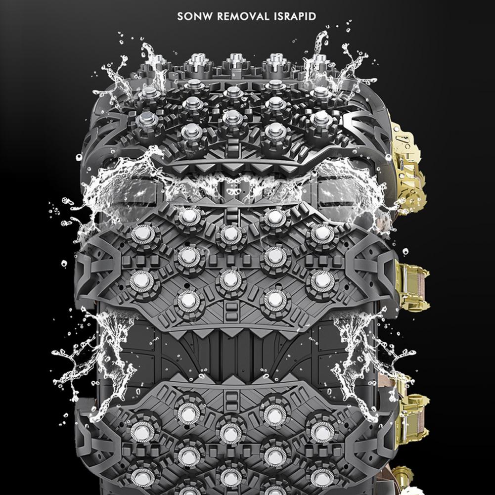 Manganese Steel Tire Chains Durable Car Tire Chains with Quick Fit Installation for Anti-skid Protection High Hardness for Easy