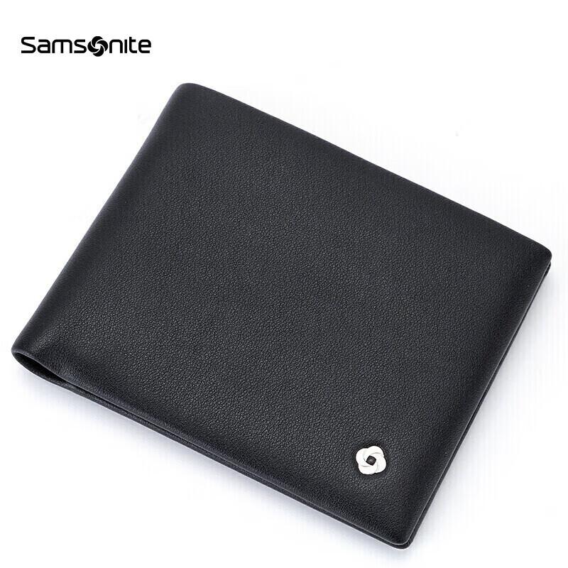 Samsonite Short Bifold Leather Wallet, Horizontal, Leisure
