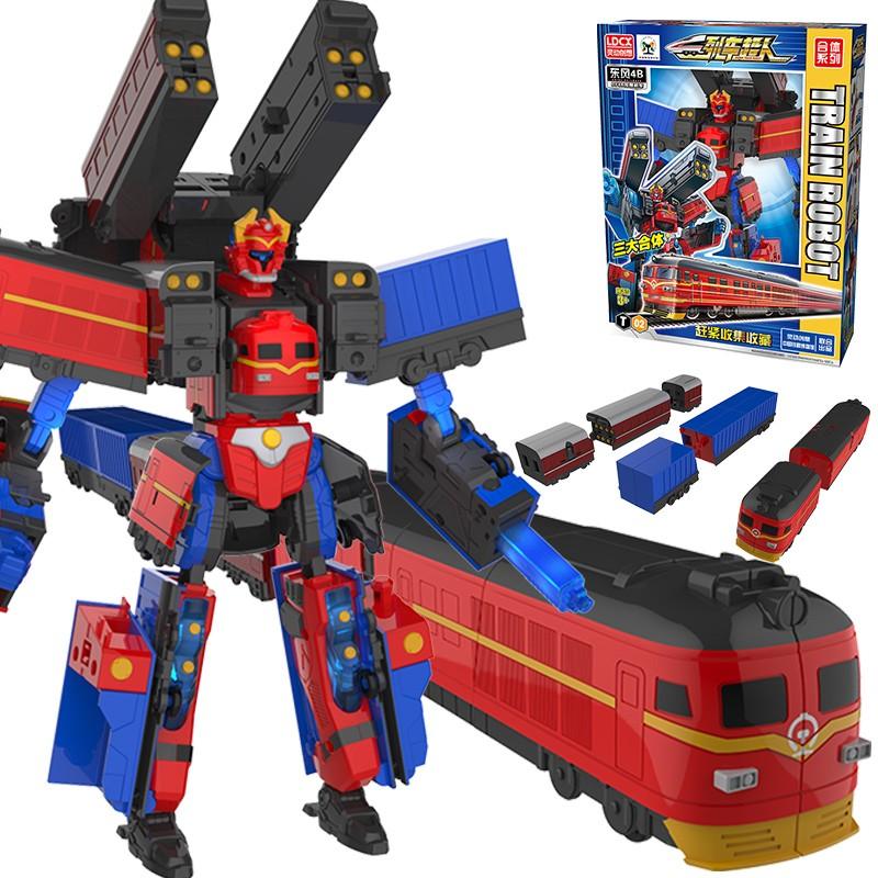 3 ÎN 1 China Cale Ferată de Mare Viteză Super Tren Robot Jucărie Transformabilă Tren Deformabil Figură de Acțiune CHSR Jucărie pentru Copii Jucării