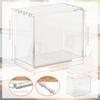 Acrylic Display Box Magnetic Closure Stackable Clear Trading Cards Collectibles Storage Case Figurines and Blind Box Organizer