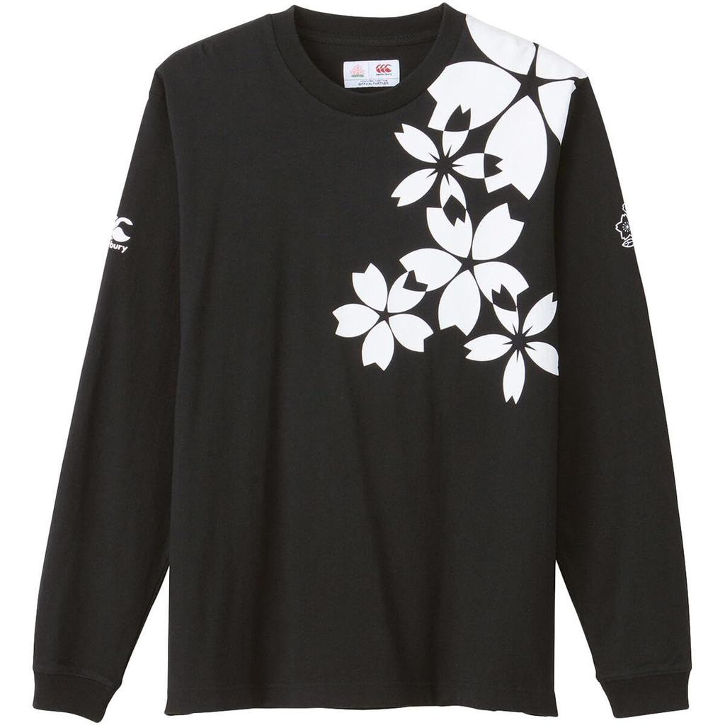 Canterbury JAPAN L/S SPECTATOR TEE, Japan Long Sleeve Spectator Tee, 19, Black, Size 3L