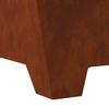 Fire Pit Brown 60 X 60 X 30 Cm Weathering Steel