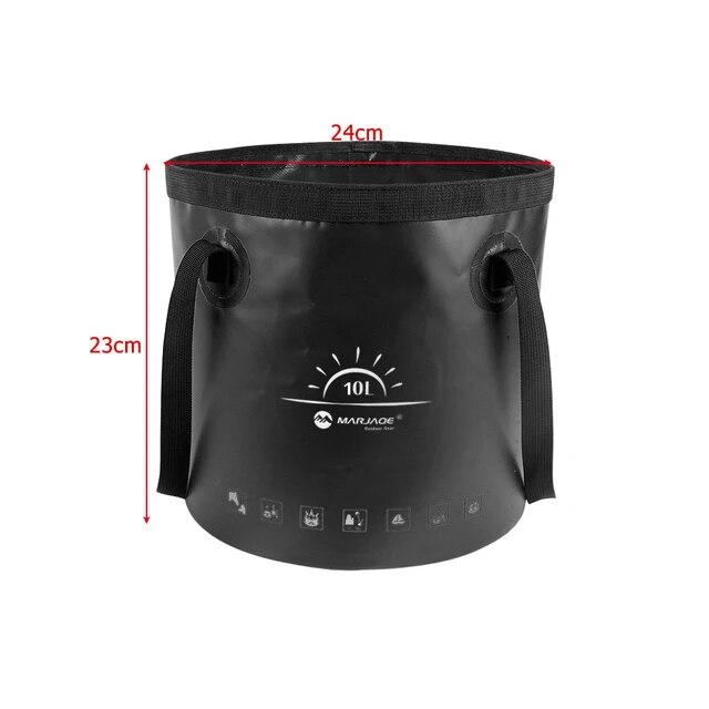 10/20L Portable Folding Bucket Waterproof Outdoor Travel Camping Water Storage Bag Fishing Collapsible Bucket Folding Foot Basin