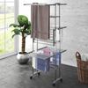 Day and Night - Day and Night 3-tier Clothes Airer with Wheels Silver 60x70x129 Cm