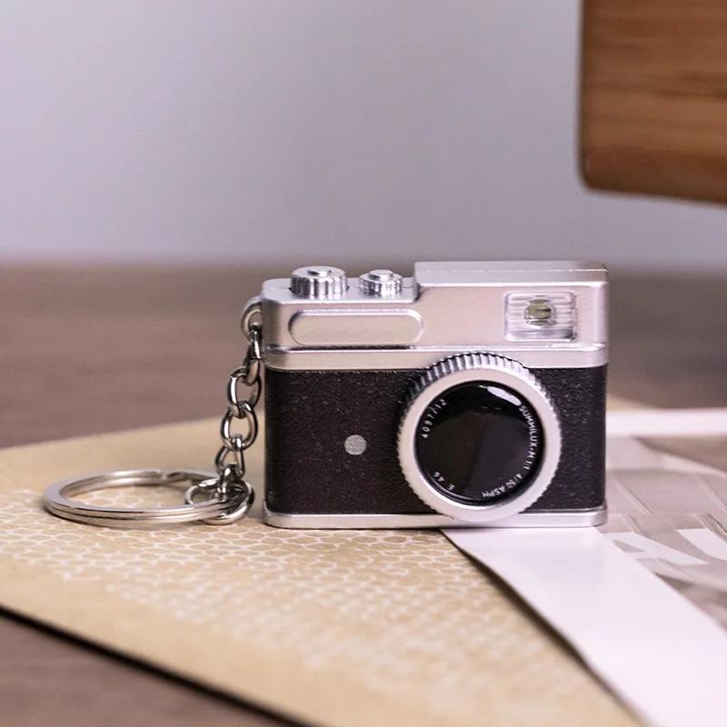 New Creative Mini Glow Baby With DSLR Camera Keychain With Flash Sound Effects Gift Toy Bag Accessories Kids Boy Gift Keychain