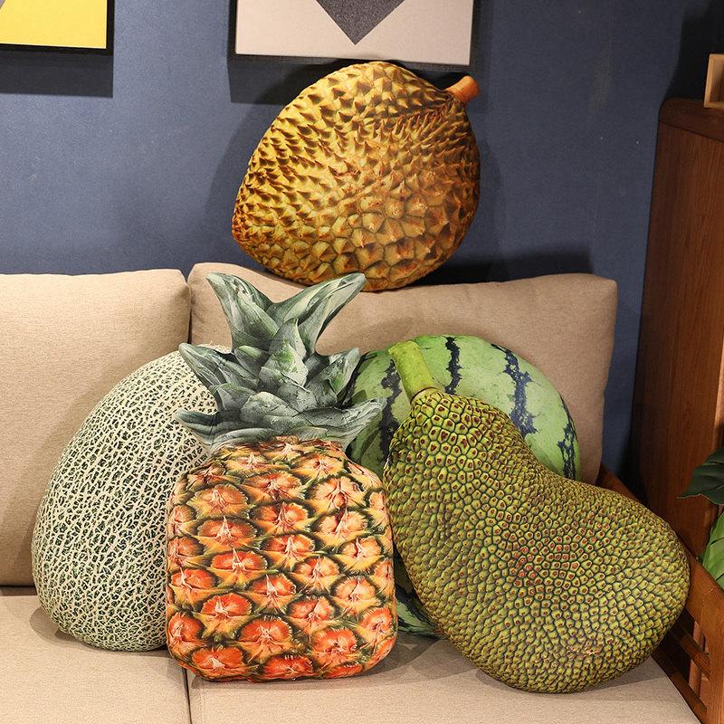 Mehrere Stile Obst Gemüse Plüsch Puppe Erdbeere Apfel Ananas Zitrone Orange Plüsch Spielzeug Simulation Cartoon Obst Spielzeug
