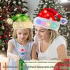 Festive LED Christmas Hat for Adults & Kids - Cozy, Colorful Light-Up Plush Hat