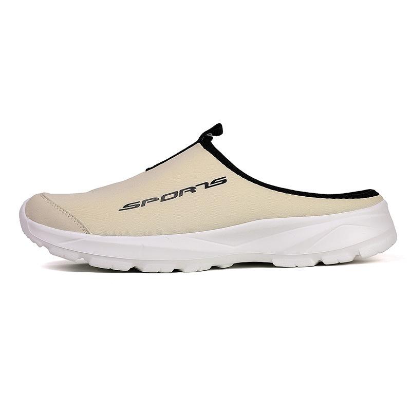 Summer new slippers breathable and light casual shoes simple half-tray soft-soled slippers