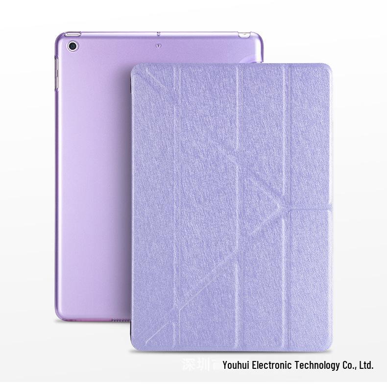 Custodia iPad Anti-Goccia Pieghevole a Y con Texture di Seta per iPad Pro Mini 6 da 10,2"