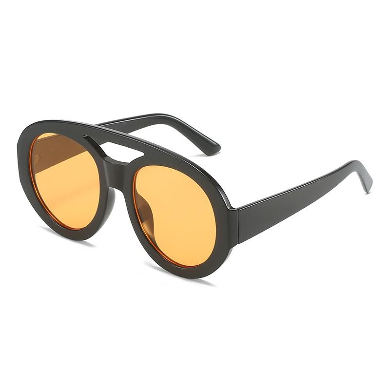 

Round Oversized Sunglasses Women Oval Sun Glasses Men Vintage Shades For Female Luxury Uv400 as picture