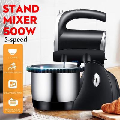 Batidor de huevos eléctrico 220V-240V 500W 5 velocidades, batidor de nata, nata para montar a mano, velocidad 3L