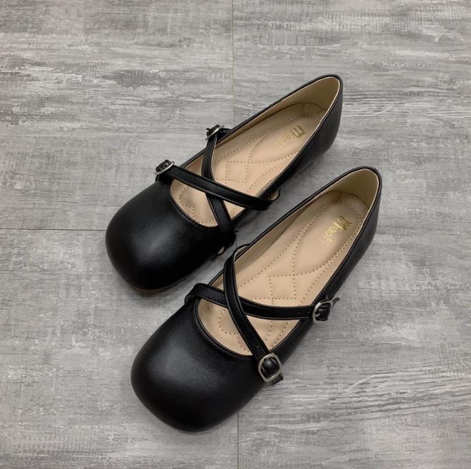 Fashion Flat Shoes for Women Spring and Autumn 2025 New Square Toe Bow Shallow Mouth Ballet Flat Shoes Plus Size Women's Shoes 41-43