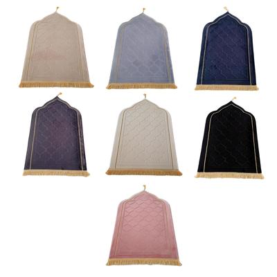 Prayer Mat Ramadan Gifts Portable for Men Women Kids Thick Wedding Supplies with Tassels Travel Prayer Rug Islamic Prayer Rug