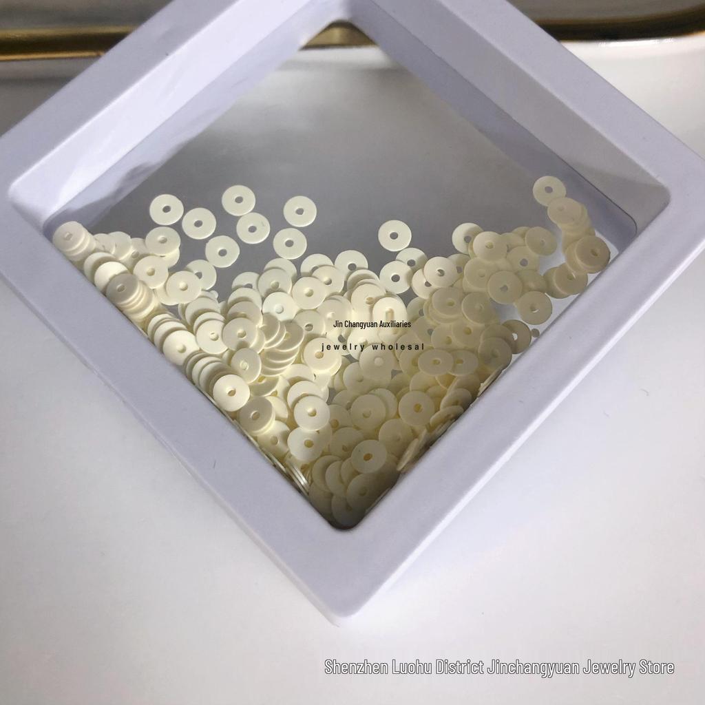 4mm mittelloch bunte Pailletten für DIY-Bastelarbeiten und Bekleidungszubehör