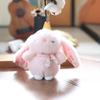 Plush Rabbit Keychain Backpack Charm Toy With Scarf Stuffed Gift For Kids