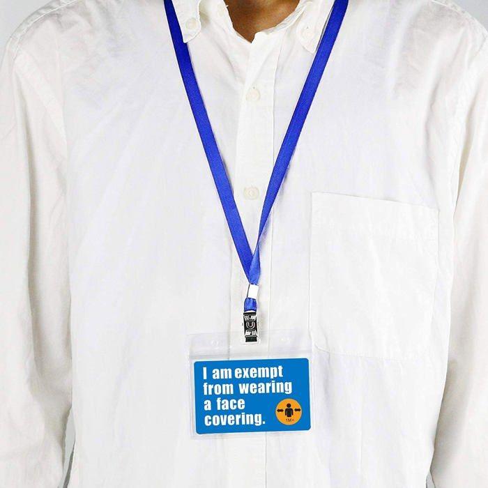 Porte-badge - gimars - gi-gzz30, gi-35 - 30 pièces - transparent - imperméable et résistant à la déchirure