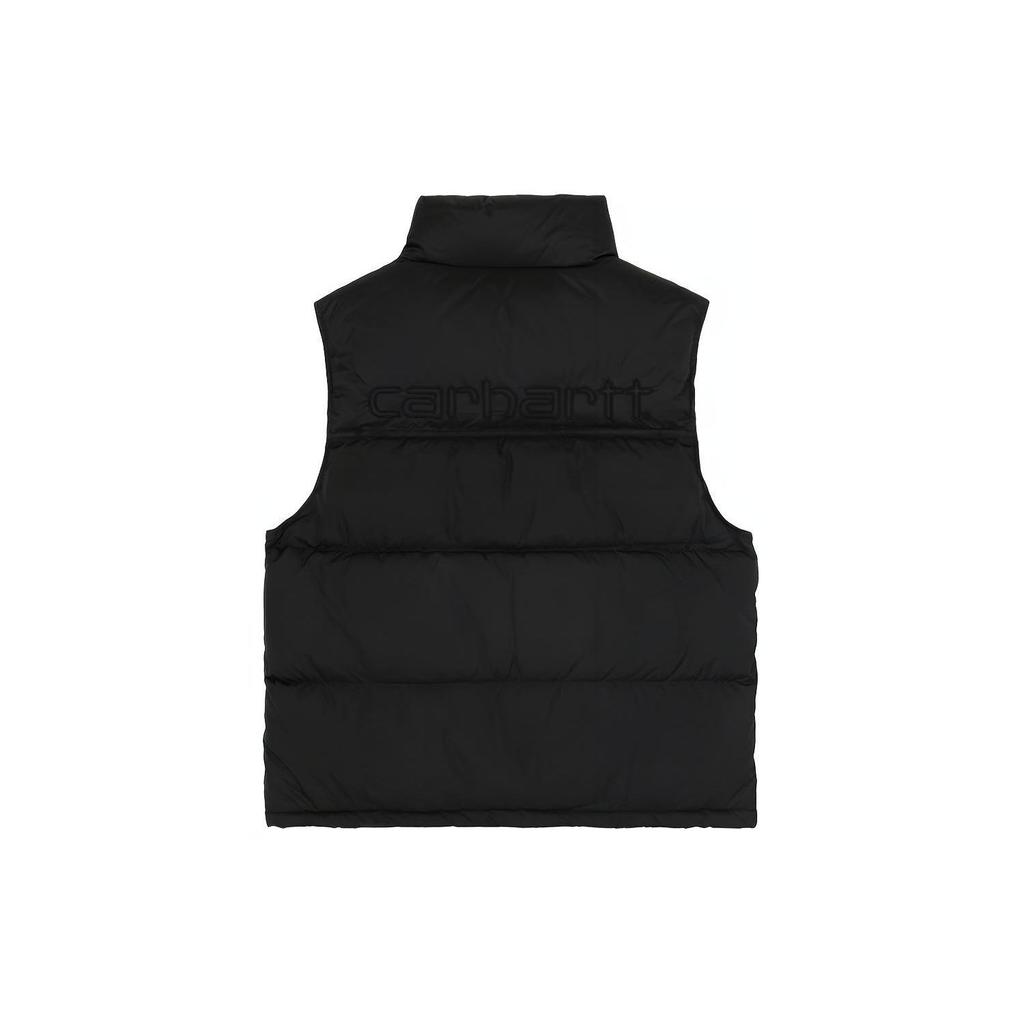 Carhartt WIP Letter Embroidery Color Block Down Vest Men vests Black CHXDNA192004D-BKX
