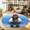 Round Rug Custom NameBillie Eilish Pattern Non Slip Carpet Home Floor Decor