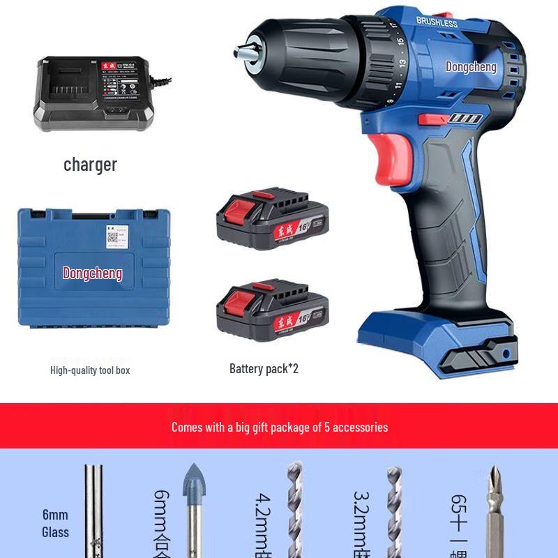 

Dongcheng DCJZ24-10E 16V Brushless Cordless Drill/Driver CN plug (adapter included)