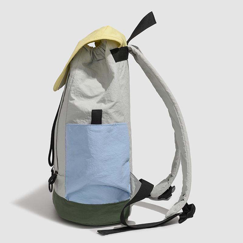 Outdoor Color Contrast Backpack Lightweight Student Color Contrast Schoolbag Travel Backpack