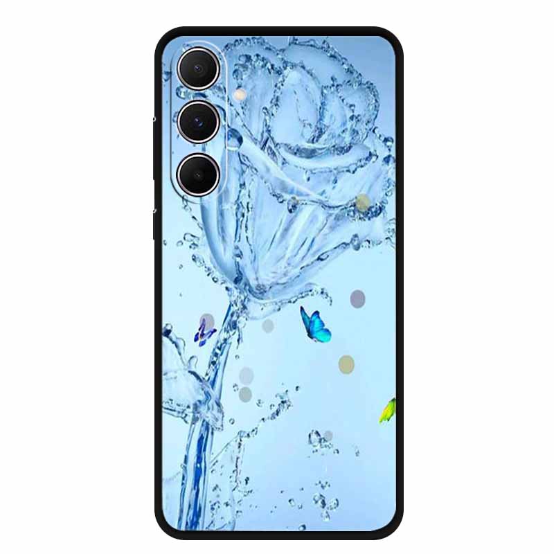 For Samsung Galaxy A55 5G Case Animals Soft Silicone TPU Phone Cases Back Cover For SamsungA55 Wolf Protector Cute Girl Shell