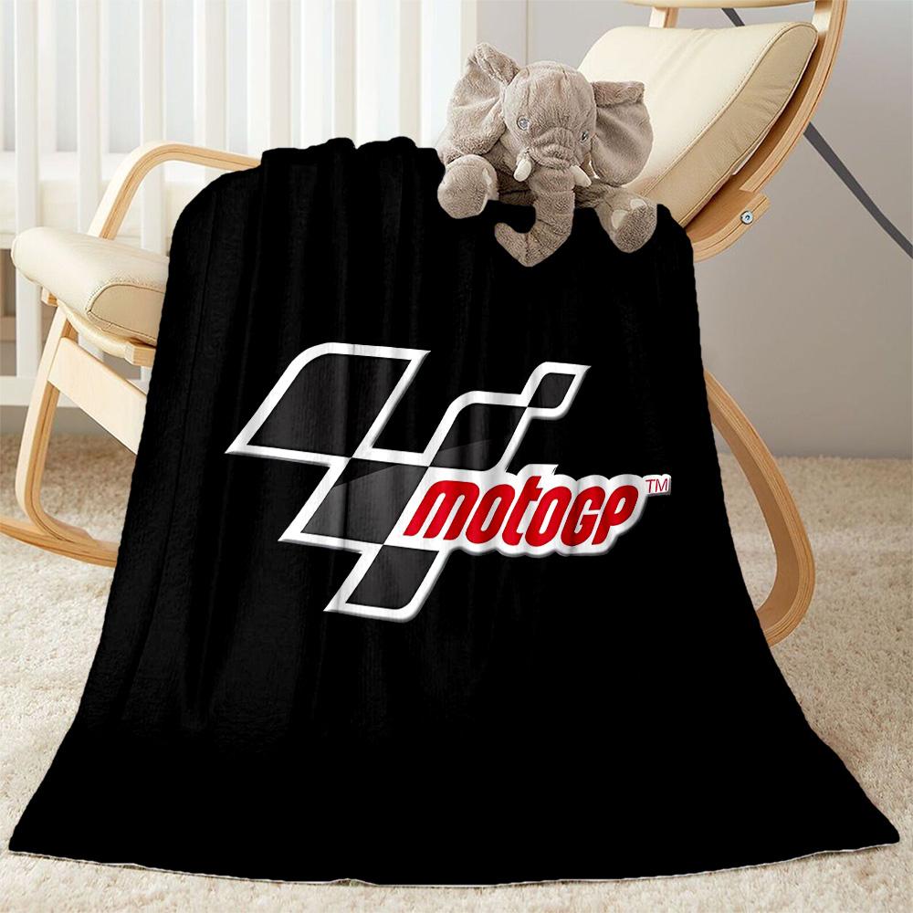 Motogp Flammen Logo Flanelldecke - Weich und geeignet für Sofas, Betten, Büros, Reisen, alle Jahreszeiten, tolles Geschenk für Feiertage und Geburtstage.