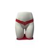 Crotchless Lace Pearl Massage Thong: Sexy Transparent Temptation Panties