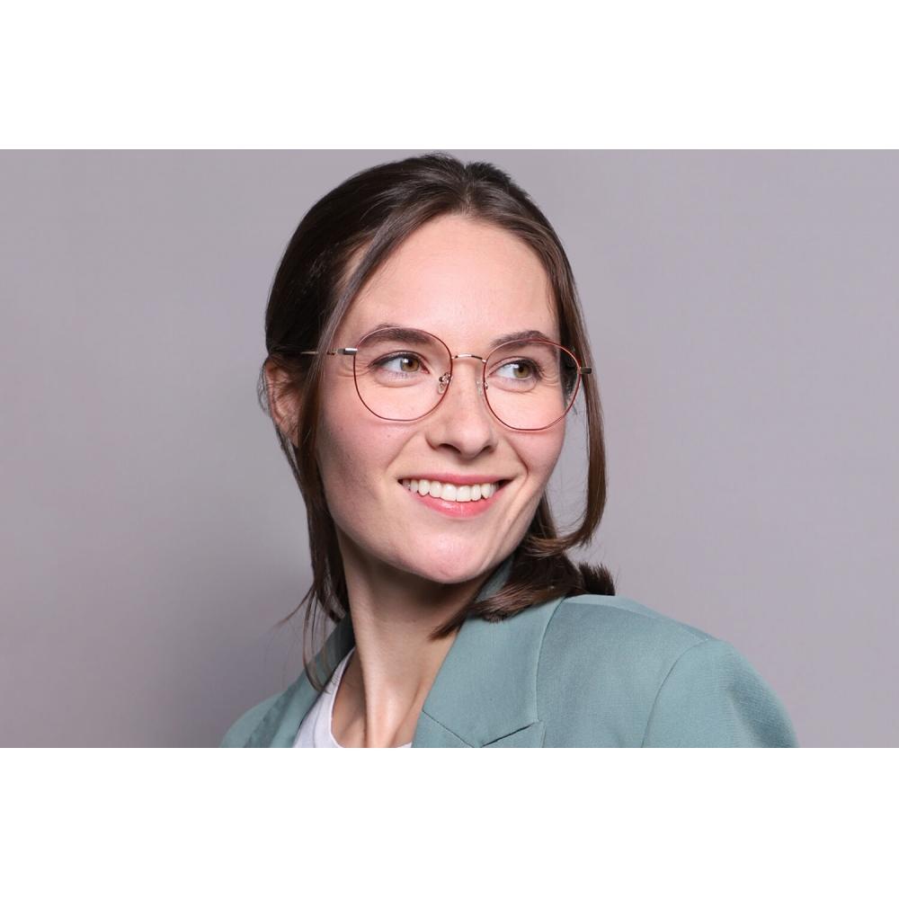 Full Rim Oval Red Gold Smartbuy Collection Sloan 900c Fashion Unisex Eyeglasses